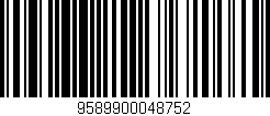 Código de barras (EAN, GTIN, SKU, ISBN): '9589900048752'