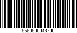 Código de barras (EAN, GTIN, SKU, ISBN): '9589900048790'