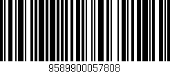 Código de barras (EAN, GTIN, SKU, ISBN): '9589900057808'
