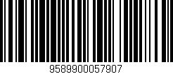 Código de barras (EAN, GTIN, SKU, ISBN): '9589900057907'