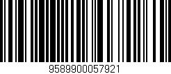 Código de barras (EAN, GTIN, SKU, ISBN): '9589900057921'
