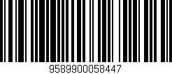 Código de barras (EAN, GTIN, SKU, ISBN): '9589900058447'