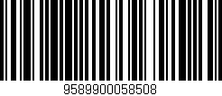 Código de barras (EAN, GTIN, SKU, ISBN): '9589900058508'