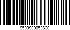Código de barras (EAN, GTIN, SKU, ISBN): '9589900058638'