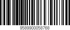 Código de barras (EAN, GTIN, SKU, ISBN): '9589900058768'
