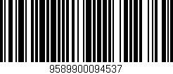 Código de barras (EAN, GTIN, SKU, ISBN): '9589900094537'