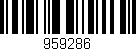 Código de barras (EAN, GTIN, SKU, ISBN): '959286'