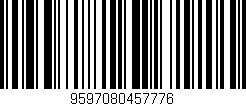 Código de barras (EAN, GTIN, SKU, ISBN): '9597080457776'