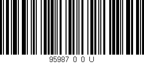 Código de barras (EAN, GTIN, SKU, ISBN): '95987_0_0_U'