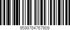 Código de barras (EAN, GTIN, SKU, ISBN): '9599784767809'
