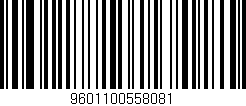 Código de barras (EAN, GTIN, SKU, ISBN): '9601100558081'