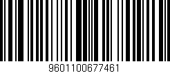 Código de barras (EAN, GTIN, SKU, ISBN): '9601100677461'