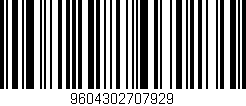 Código de barras (EAN, GTIN, SKU, ISBN): '9604302707929'