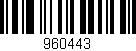 Código de barras (EAN, GTIN, SKU, ISBN): '960443'