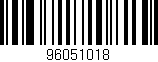 Código de barras (EAN, GTIN, SKU, ISBN): '96051018'