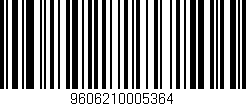 Código de barras (EAN, GTIN, SKU, ISBN): '9606210005364'