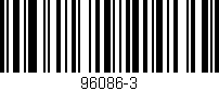 Código de barras (EAN, GTIN, SKU, ISBN): '96086-3'