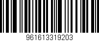 Código de barras (EAN, GTIN, SKU, ISBN): '961613319203'