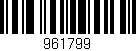Código de barras (EAN, GTIN, SKU, ISBN): '961799'