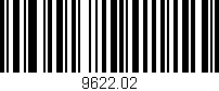 Código de barras (EAN, GTIN, SKU, ISBN): '9622.02'