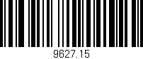 Código de barras (EAN, GTIN, SKU, ISBN): '9627.15'