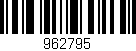 Código de barras (EAN, GTIN, SKU, ISBN): '962795'