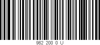 Código de barras (EAN, GTIN, SKU, ISBN): '962_200_0_U'