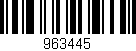 Código de barras (EAN, GTIN, SKU, ISBN): '963445'