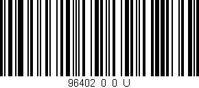 Código de barras (EAN, GTIN, SKU, ISBN): '96402_0_0_U'