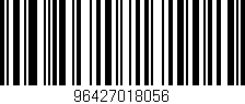 Código de barras (EAN, GTIN, SKU, ISBN): '96427018056'