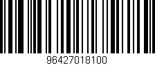 Código de barras (EAN, GTIN, SKU, ISBN): '96427018100'