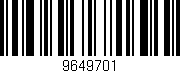 Código de barras (EAN, GTIN, SKU, ISBN): '9649701'