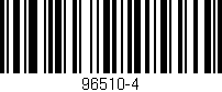 Código de barras (EAN, GTIN, SKU, ISBN): '96510-4'