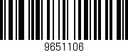 Código de barras (EAN, GTIN, SKU, ISBN): '9651106'