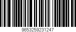Código de barras (EAN, GTIN, SKU, ISBN): '9653259231247'