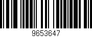 Código de barras (EAN, GTIN, SKU, ISBN): '9653647'