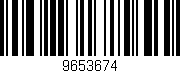 Código de barras (EAN, GTIN, SKU, ISBN): '9653674'