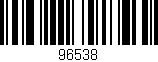 Código de barras (EAN, GTIN, SKU, ISBN): '96538'