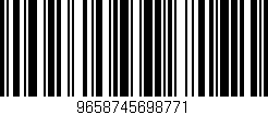 Código de barras (EAN, GTIN, SKU, ISBN): '9658745698771'