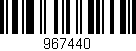 Código de barras (EAN, GTIN, SKU, ISBN): '967440'