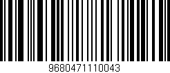 Código de barras (EAN, GTIN, SKU, ISBN): '9680471110043'