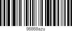 Código de barras (EAN, GTIN, SKU, ISBN): '96868azu'