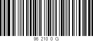 Código de barras (EAN, GTIN, SKU, ISBN): '96_210_0_G'
