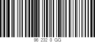 Código de barras (EAN, GTIN, SKU, ISBN): '96_232_0_GG'