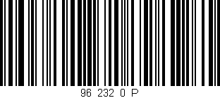 Código de barras (EAN, GTIN, SKU, ISBN): '96_232_0_P'