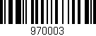 Código de barras (EAN, GTIN, SKU, ISBN): '970003'