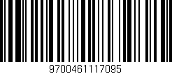 Código de barras (EAN, GTIN, SKU, ISBN): '9700461117095'