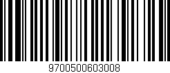 Código de barras (EAN, GTIN, SKU, ISBN): '9700500603008'