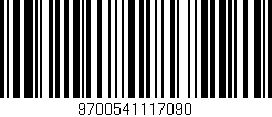 Código de barras (EAN, GTIN, SKU, ISBN): '9700541117090'