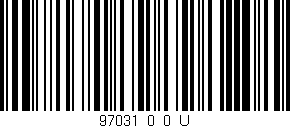 Código de barras (EAN, GTIN, SKU, ISBN): '97031_0_0_U'